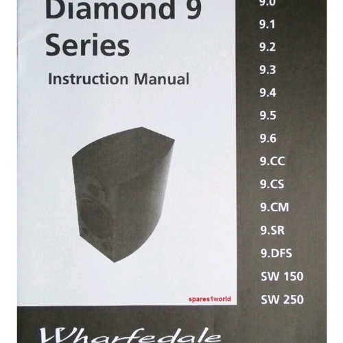 Warfadale Diamond 9.1 speakers like new, award-winning