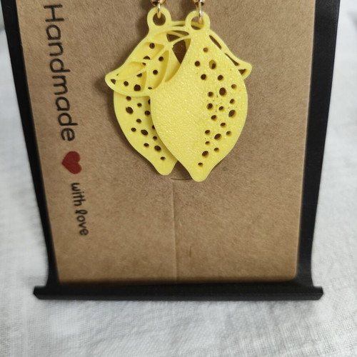 Simple Lemon 3D printing earrings made to order