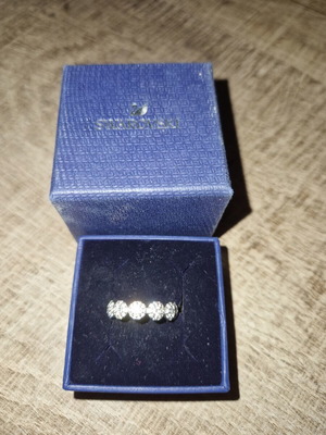 Swarovski ring, silver