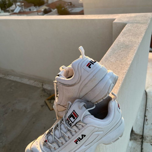 Fila shoes used, size 44, white casual