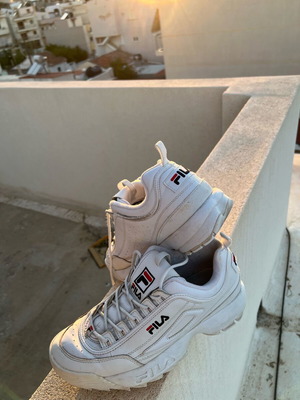Fila shoes used, size 44, white casual