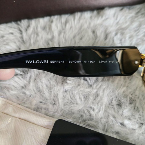 Bulgari Serpenti Forever Oval BV40007I new black and gold sunglasses
