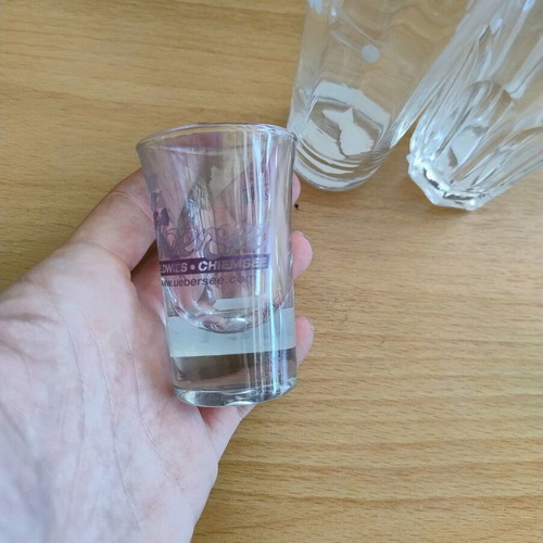 Set of 3 shot glasses like new