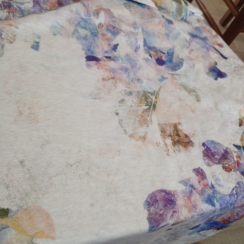 Blouse L with romantic pattern, like new, multicolor