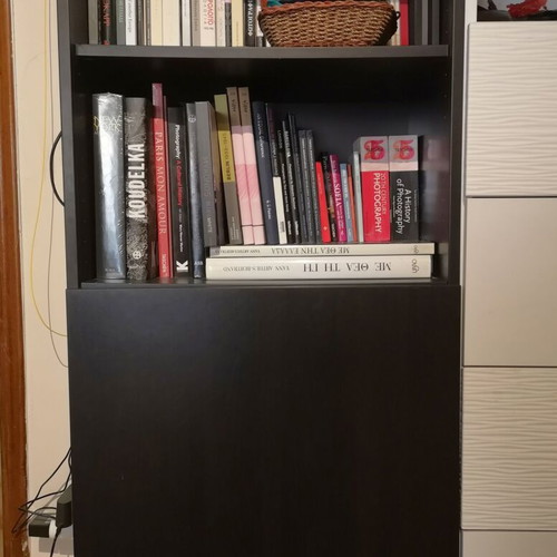 IKEA Besta furniture like new, dark brown shelf unit