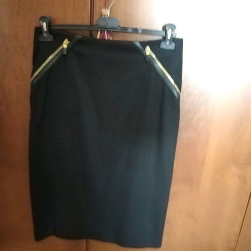 Alexander McQueen wool skirt used with leather details size 42