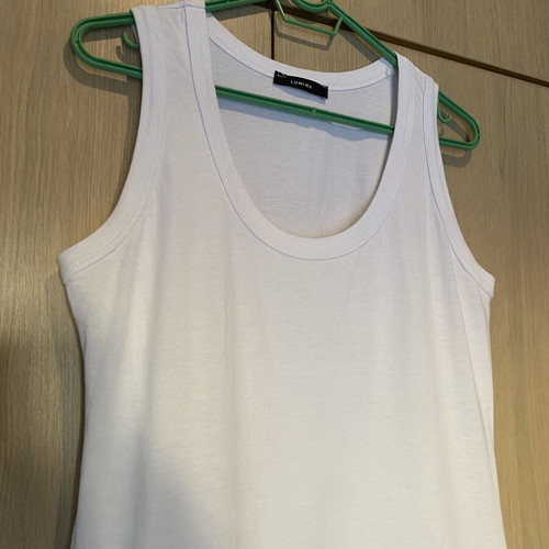 White cotton dress Lumina tank top style, like new, size M