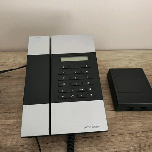 Jacob Jensen Phone Home used, gray wired phone