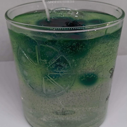 Mojito handmade candle with mojito scent, 380 ml glass