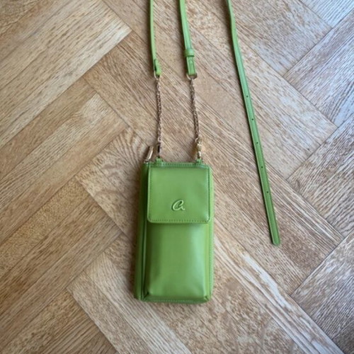 Caprice green crossbody phone bag wallet