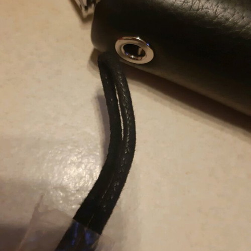 Nak leather wallet-bag like new, black