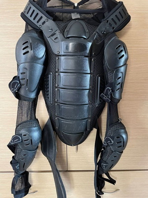 UFO motocross chest protector and knee guards