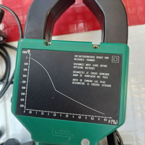 Power Factor Meter COS 051 Z HB ELIMA like new, made in Germany