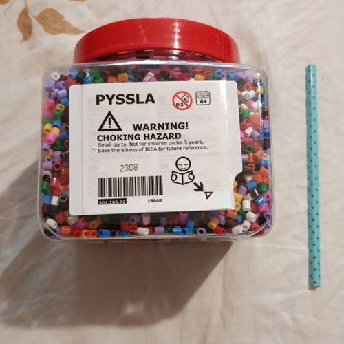 IKEA PYSSLA plastic beads, large box