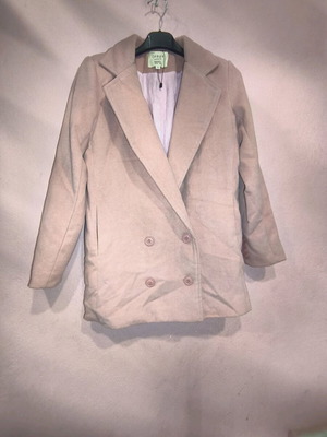 Longe coat new nude beige pink size medium-large
