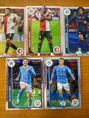2024 Merlin Topps πακέτο 5 βασικές κάρτες 3 RC - 2 Veterans σαν καινούργιο