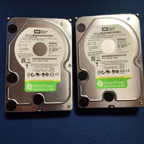Western Digital 1Tb like new, two hard drives