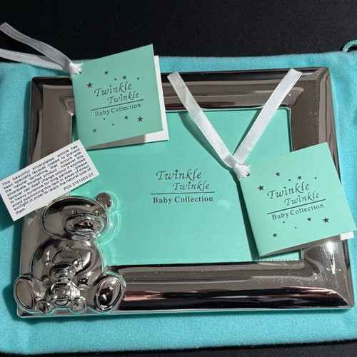 Twinkle Twinkle silver-plated frame like new, ideal for newborn