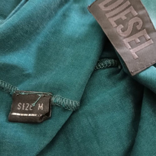 Diesel silk cupro long dress new, medium, green