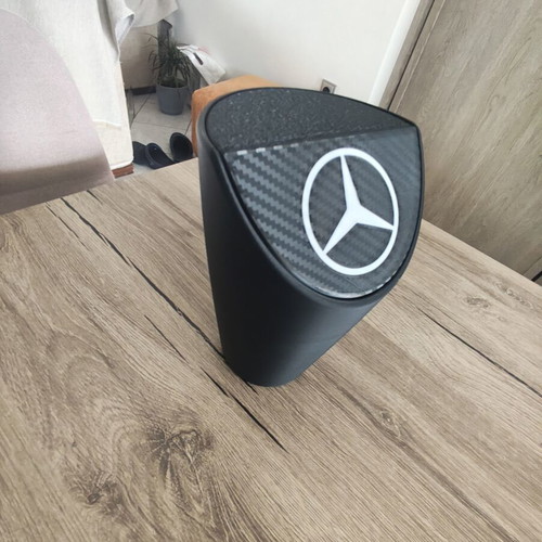 Mercedes 3D Printed Car Cup Holder Trash Bin