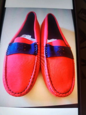 Boat shoes Vilebrequin red, new, suede