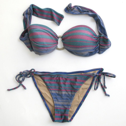 Cia Maritima Brazil strapless bikini swimsuit, medium, like new