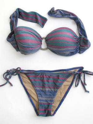 Cia Maritima Brazil strapless bikini swimsuit, medium, like new