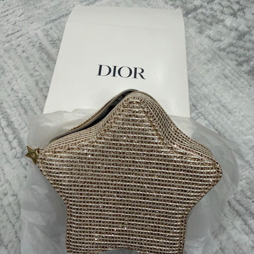 Dior gold toiletry bag new, festive