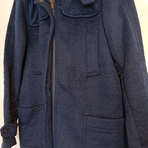 Pepe Jeans coat like new, blue, size Large, 100% wool