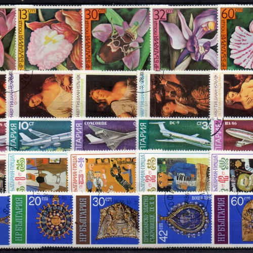 Bulgaria stamps used, thematic miniature sheets