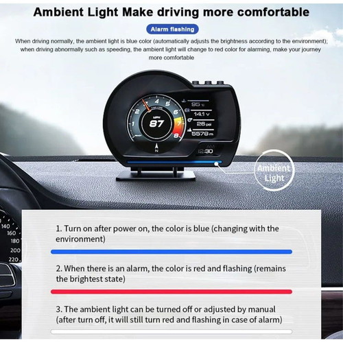 OBD Display PRO HUD with OBD2 and GPS diagnostics