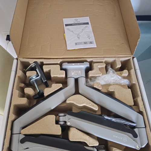 Icy Box IB-MS504-T Desk Screen Mount for 2 Monitors up to 32" new