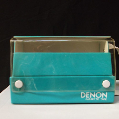 Denon cassette tape case for 10 tapes from 1980s used