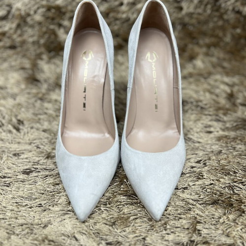 Mourtzi suede gray pumps size 37 like new