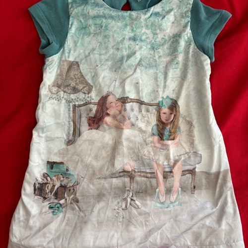 Mayoral dress for girl up to 2 years, like new, short sleeve