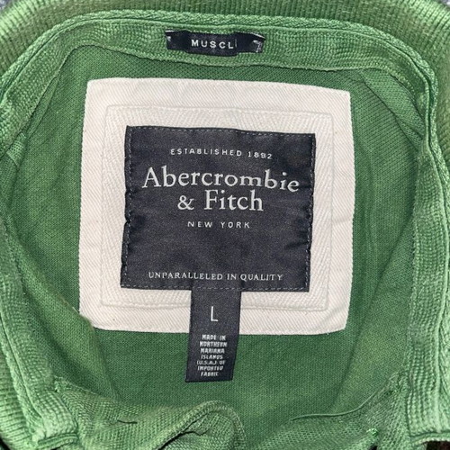Abercrombie & Fitch muscle fit polo Y2K like new, size XL, green