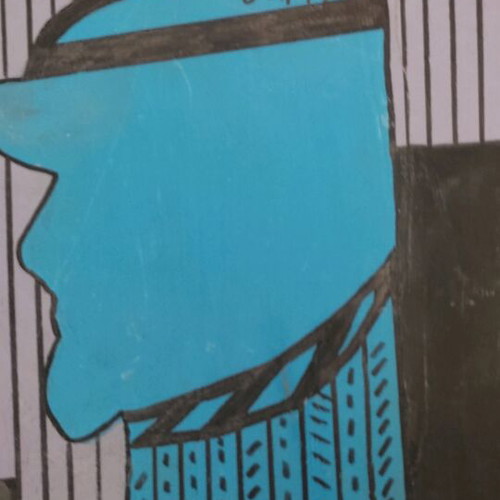 Signed painting used 40x64 mixed media on plywood