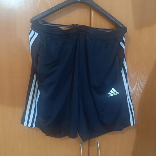 Adidas shorts used, black, size XL, thin sportswear