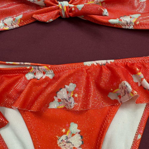 Children's bikini swimsuit red, like new, for girls 9-10 years YES!DO Kid’s
