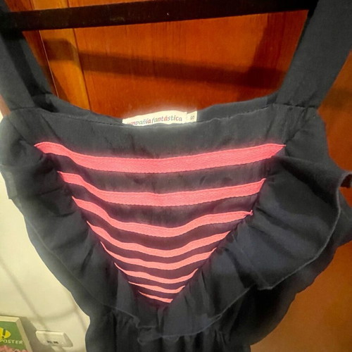 Compania Fantastica mini dress like new, blue and pink