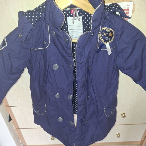 Orchestra girls' blue jacket size 116 cm