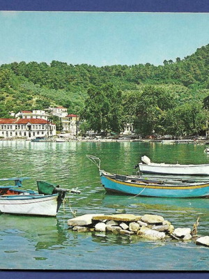 Thasos Old Port - To Metochio used postcard