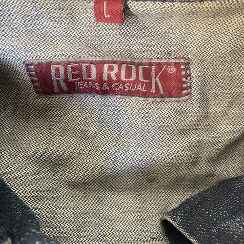 Black and blue denim jacket, size L