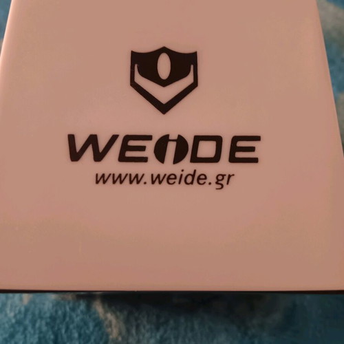Weide wristwatch with black metal bracelet like new