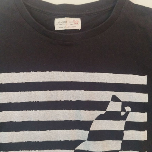 Zara Boys T-shirt like new, black, size 164 cm
