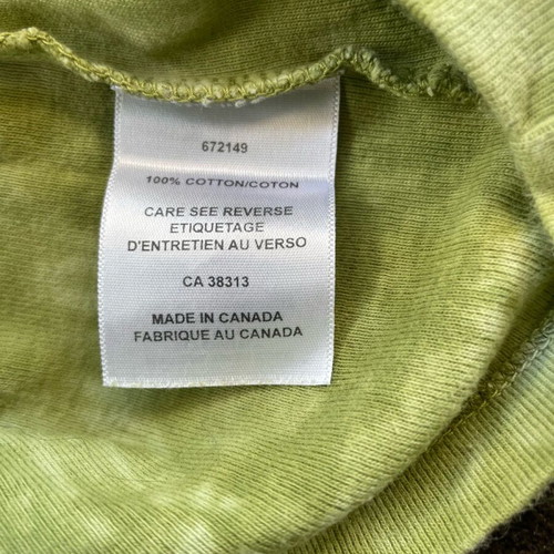 Cotton women's blouse with 3/4 sleeve size M like new green