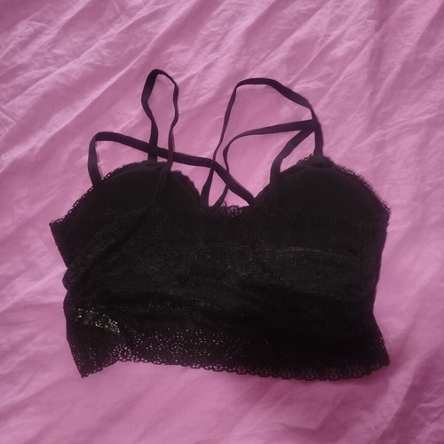 BeisDanna Lace Bralette Large new, black, strappy back