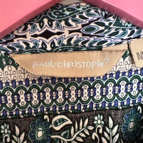 Paul Christophe Boho Dress Like New With Buttons And Collar