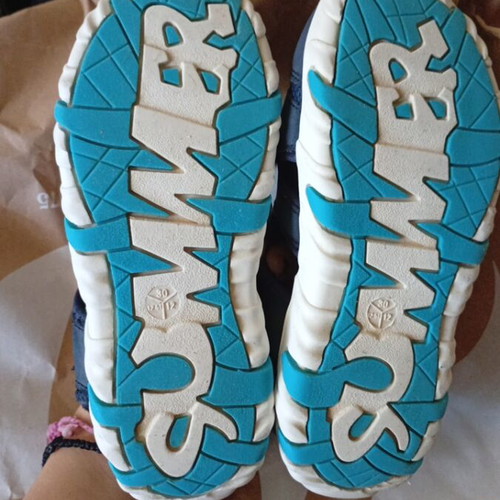 Blue casual sandals for boys size 30 with leather insole like new