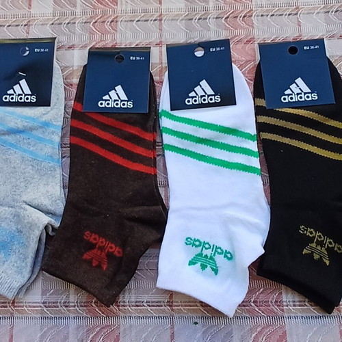 Adidas women's socks new, pack of 4 pairs, multicolor 36-41